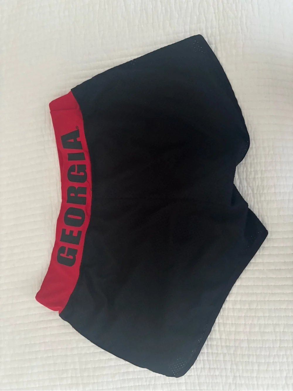 University of Georgia Black & Red Athletic Women’s Shorts
